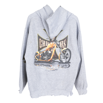 WCC GREY THRASHED HOODIE