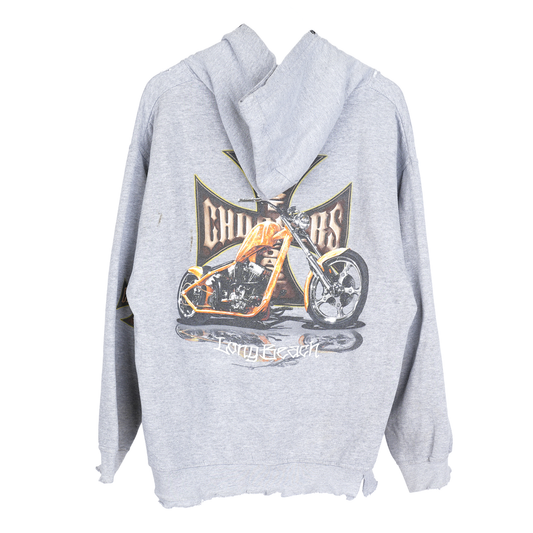 WCC GREY THRASHED HOODIE