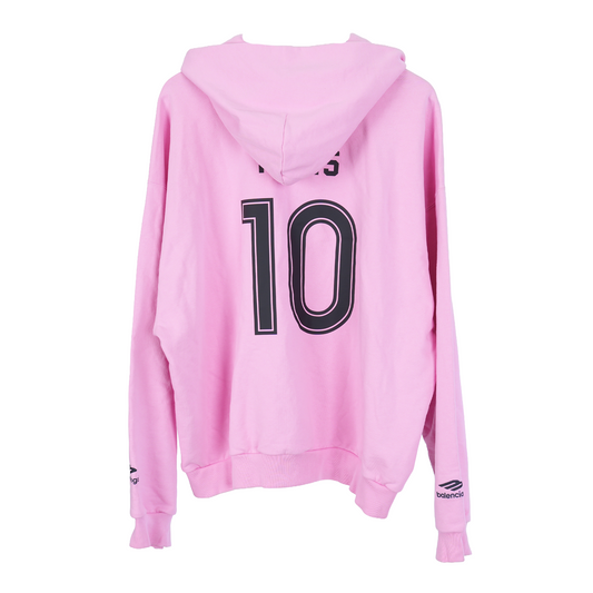 BALENCIAGA PINK ZIP UP HOODIE