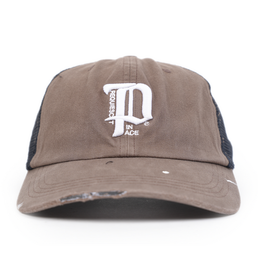 PALY HOLLYWOOD RI'P' BROWN FADED BASEBALL HAT