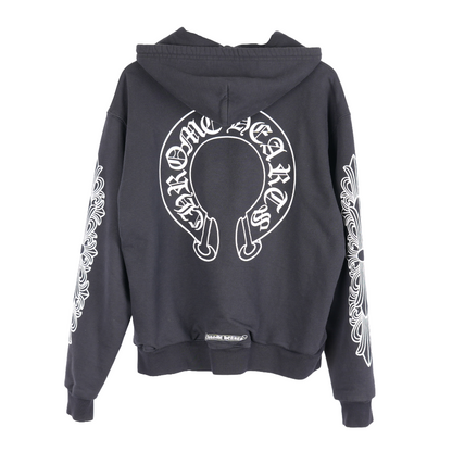CHROME HEARTS FLORAL THERMAL ZIP UP HOODIE