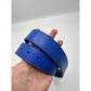 Chrome Hearts Blue Leather Belt Strap 36