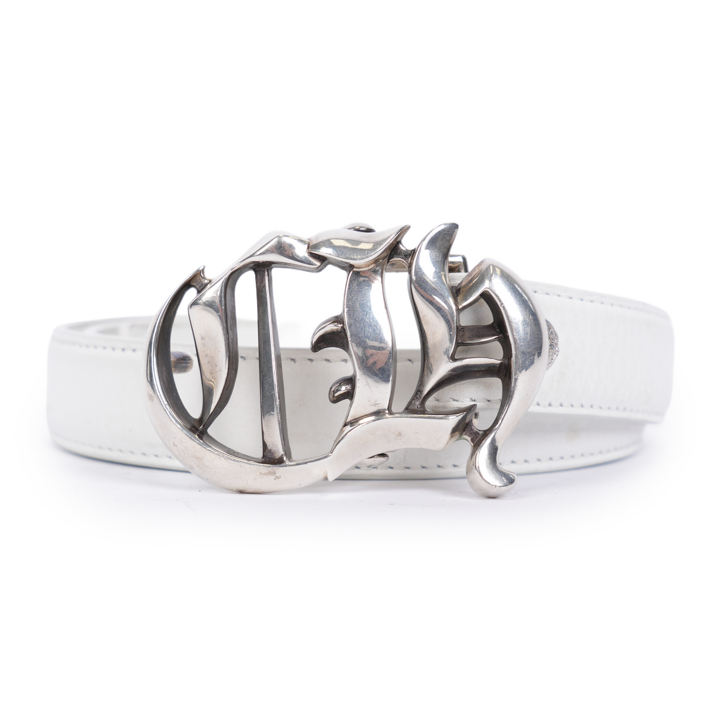 CHROME HEARTS 1 INCH CH BUCKLE WITH WHITE STRAP