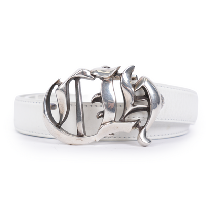 CHROME HEARTS 1 INCH CH BUCKLE WITH WHITE STRAP