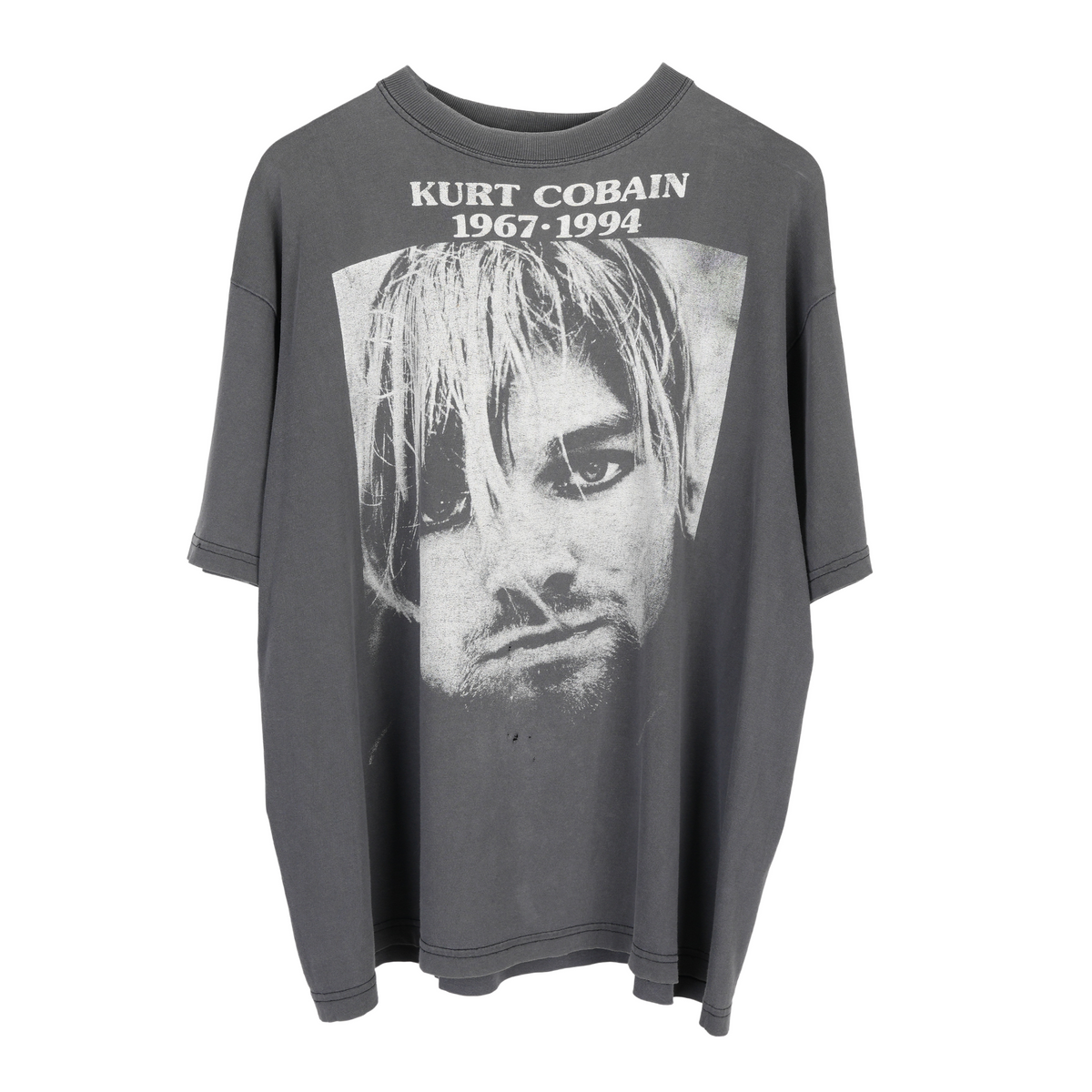 VINTAGE FADED KURT COBAIN EURO BOOTLEG MEMORIAL TEE