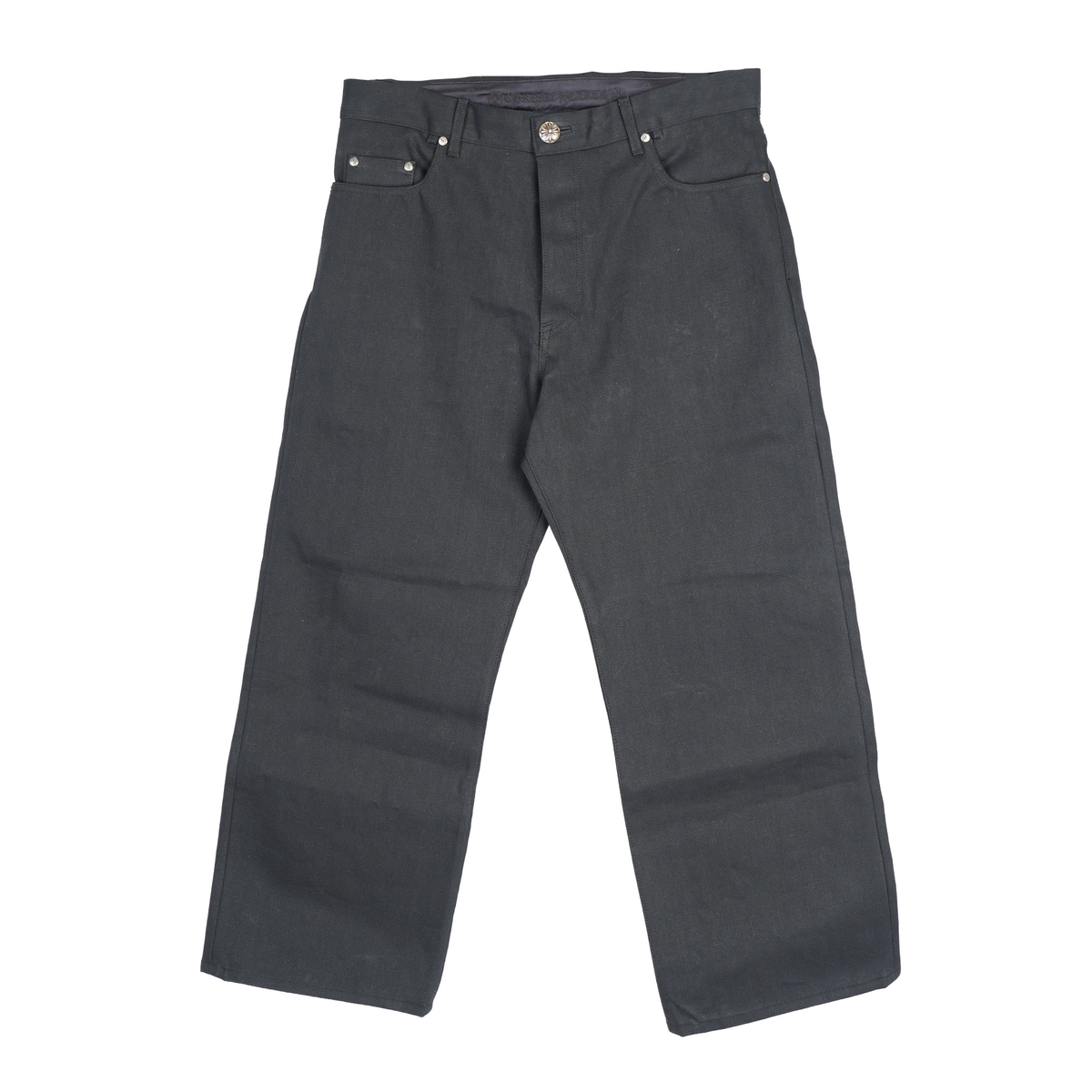 CHROME HEARTS BLACK KS CUT DENIM