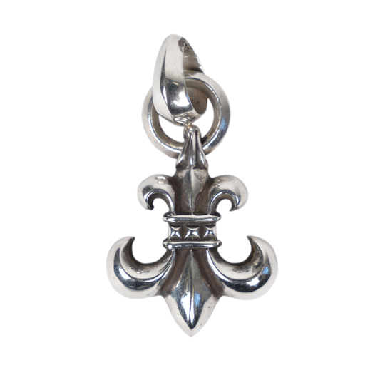 CHROME HEARTS SILVER FLEUR DE LIS PENDANT