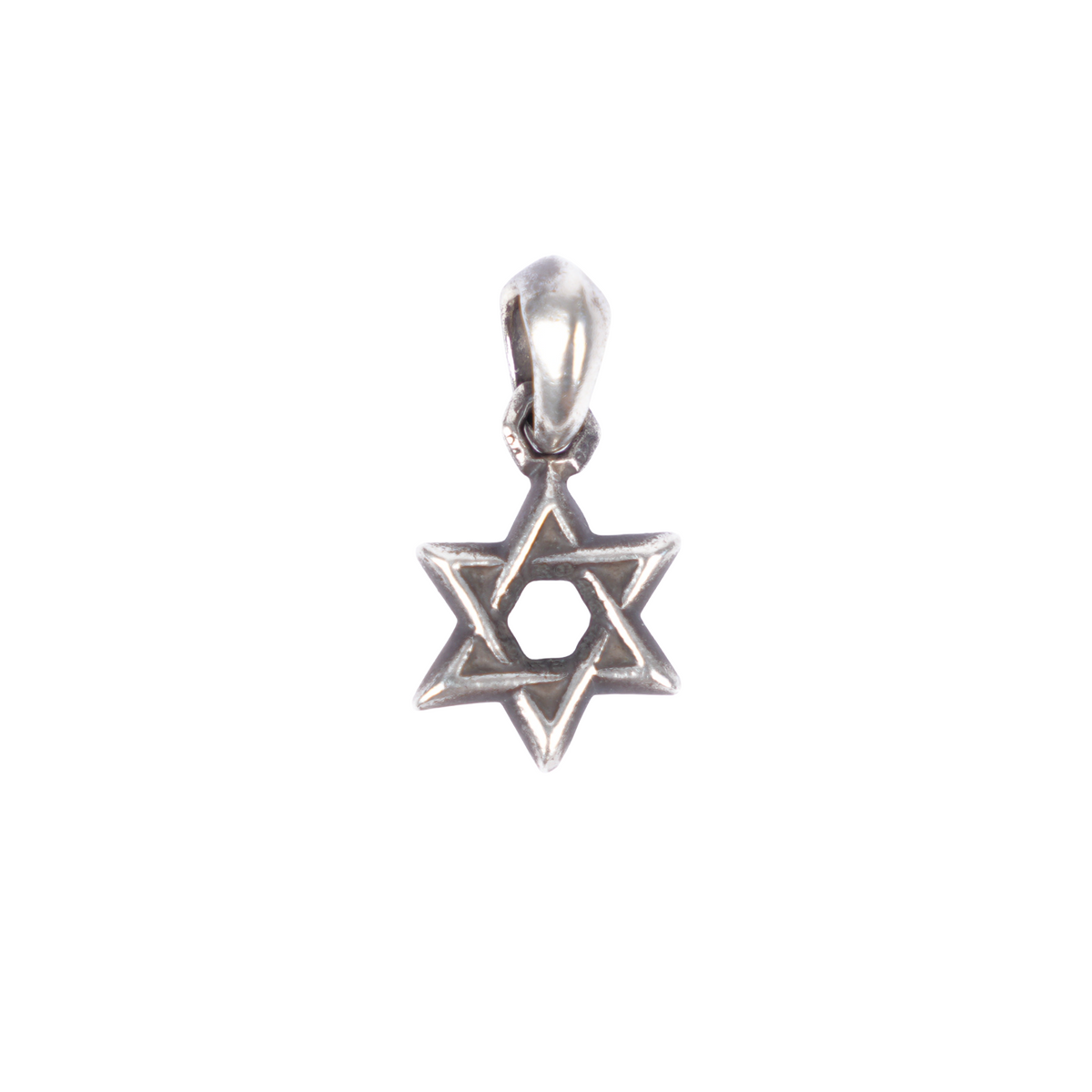 CHROME HEARTS STAR OF DAVID PAVÉ DIAMOND PENDANT