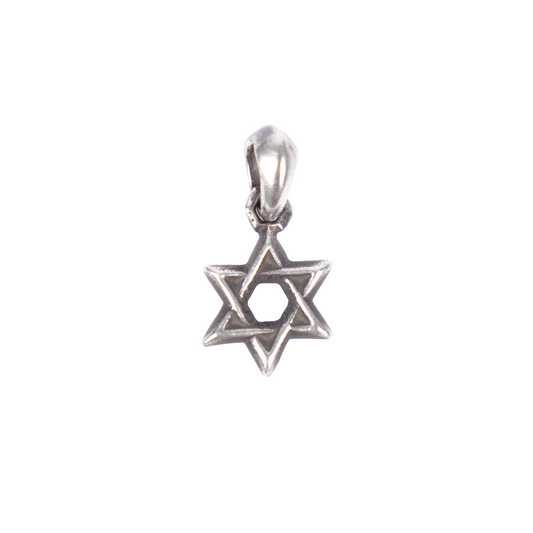 CHROME HEARTS STAR OF DAVID PAVÉ DIAMOND PENDANT