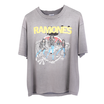VINTAGE FADED RAMONES LIVE 1988 TEE