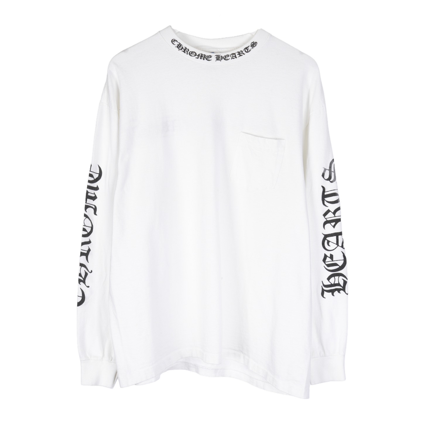 CHROME HEARTS VINTAGE WHITE SCROLL LONG SLEEVE