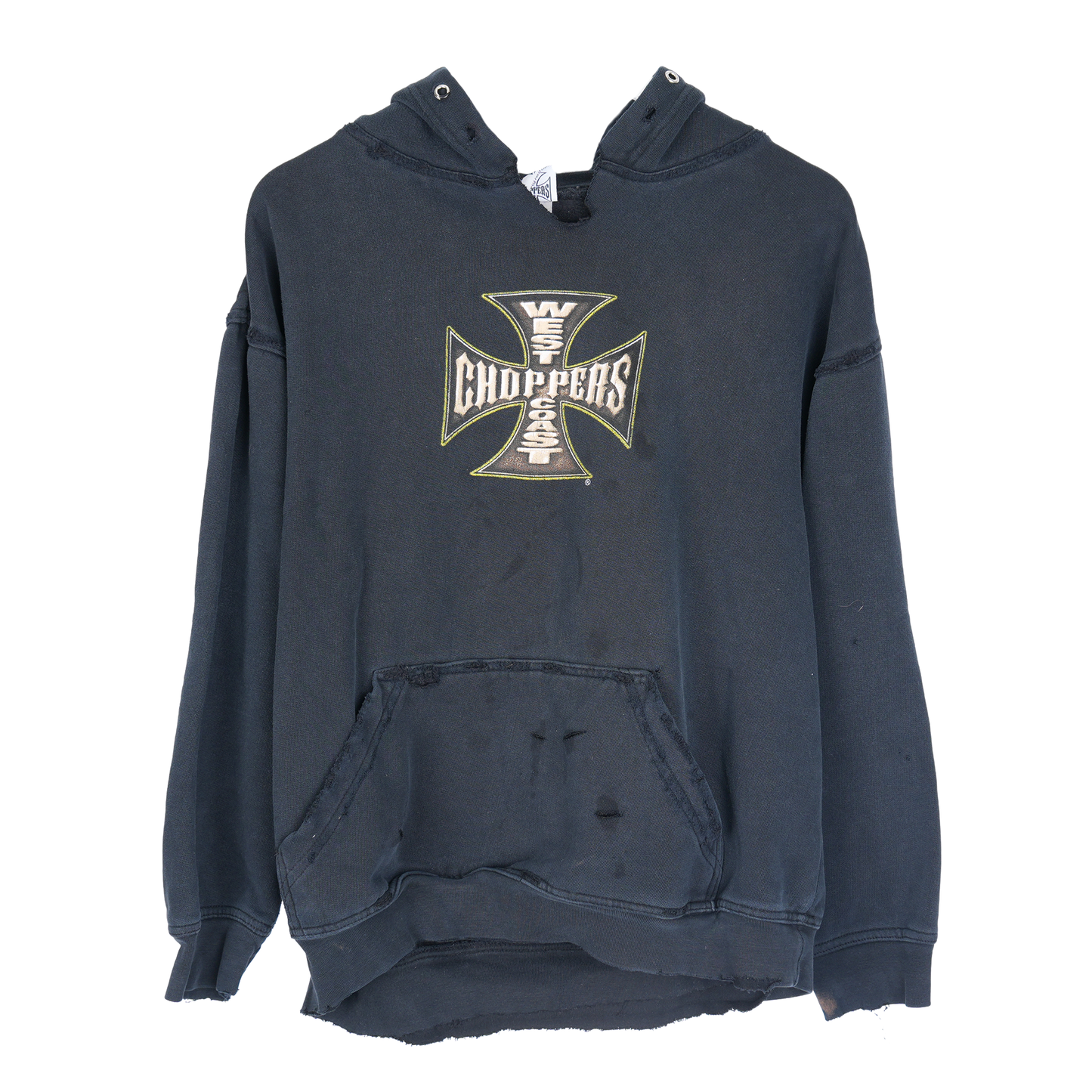 WCC BLACK THRASHED HOODIE