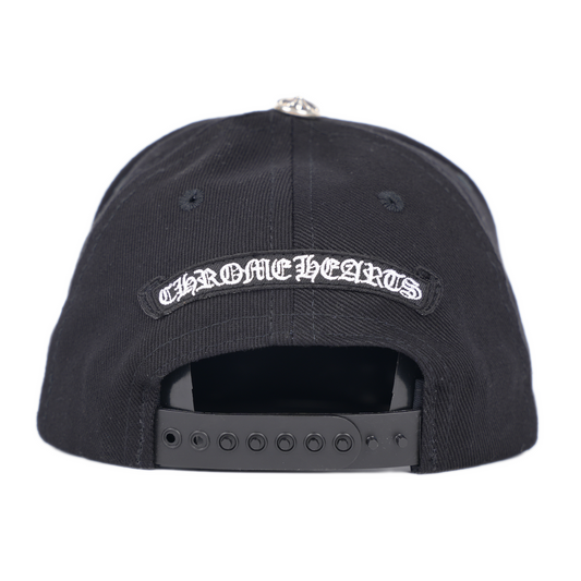 CHROME HEARTS LOGO SCROLL EMBROIDERED HAT