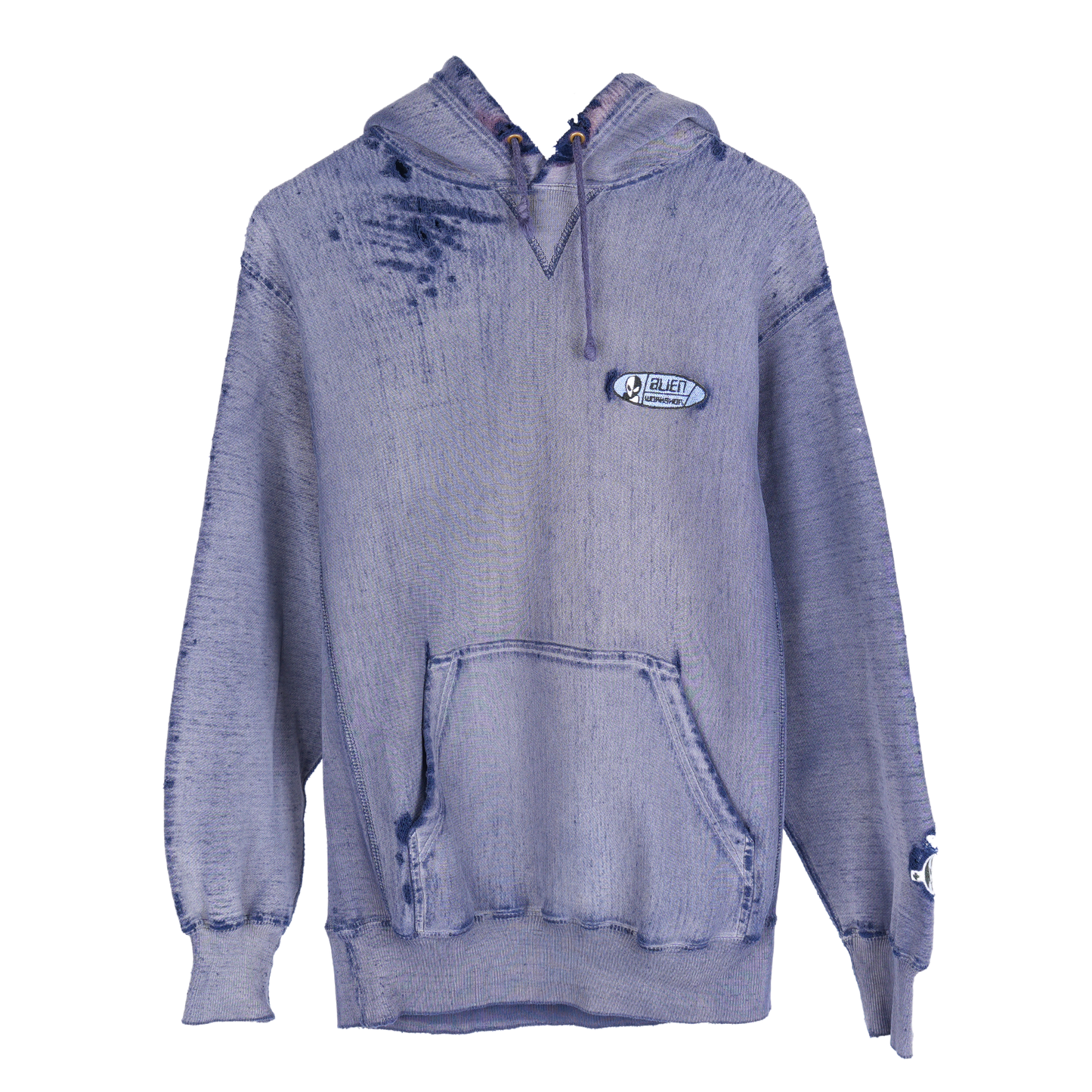 THRASHED ALIEN WORKSHOP HOODIE