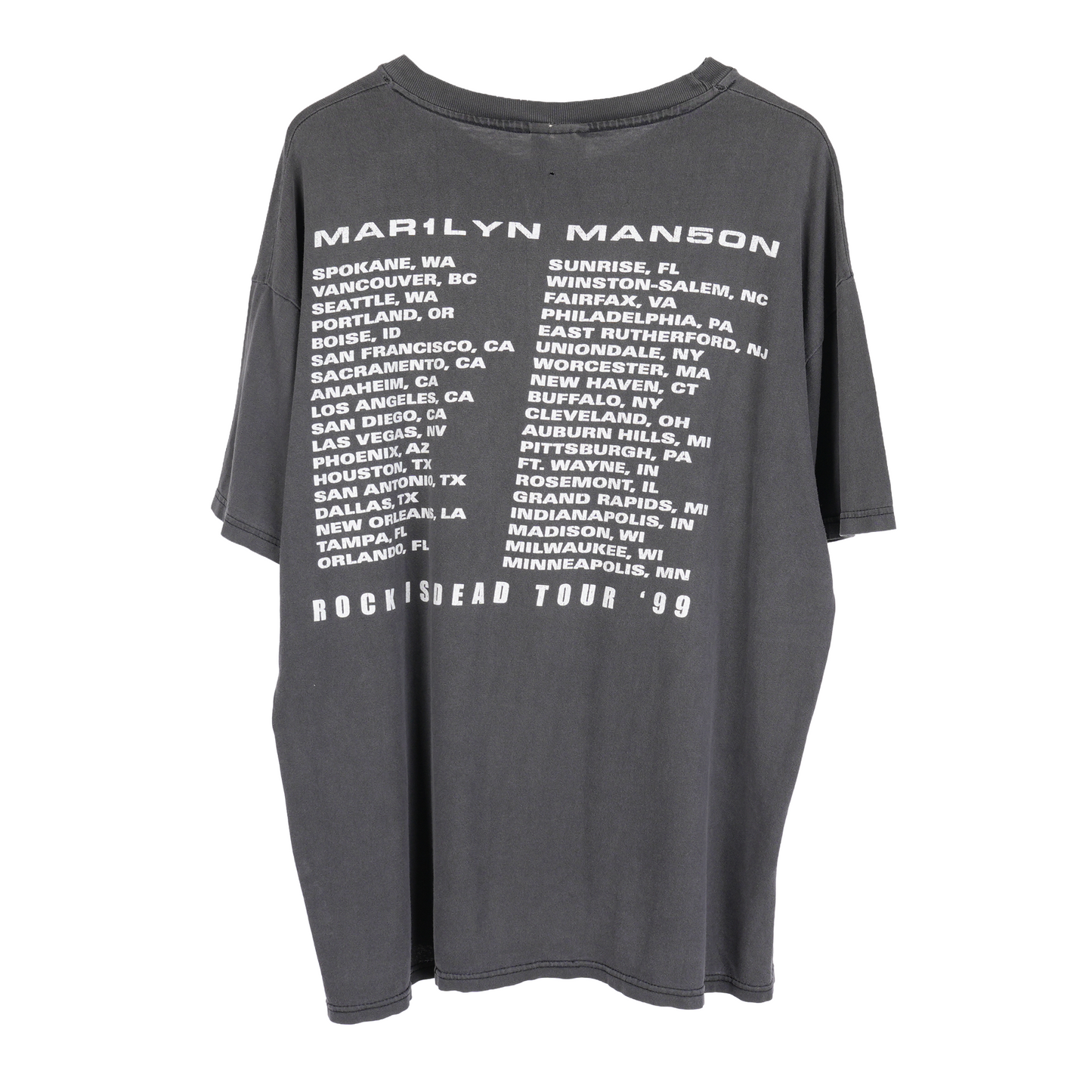 VINTAGE MARILYN MANSON ROCK IS DEAD TOUR '99 TEE