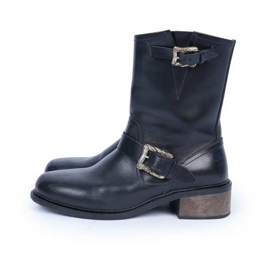 ERD DOUBLE BUCKLE ENGINEER BOOTS