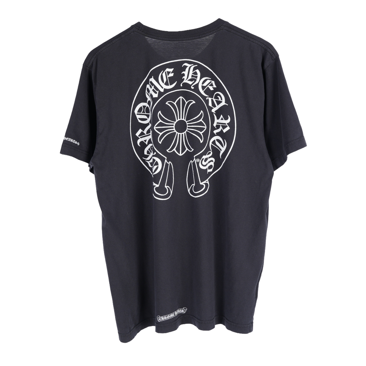 CHROME HEARTS BLACK HORSESHOE LOGO POCKET TEE