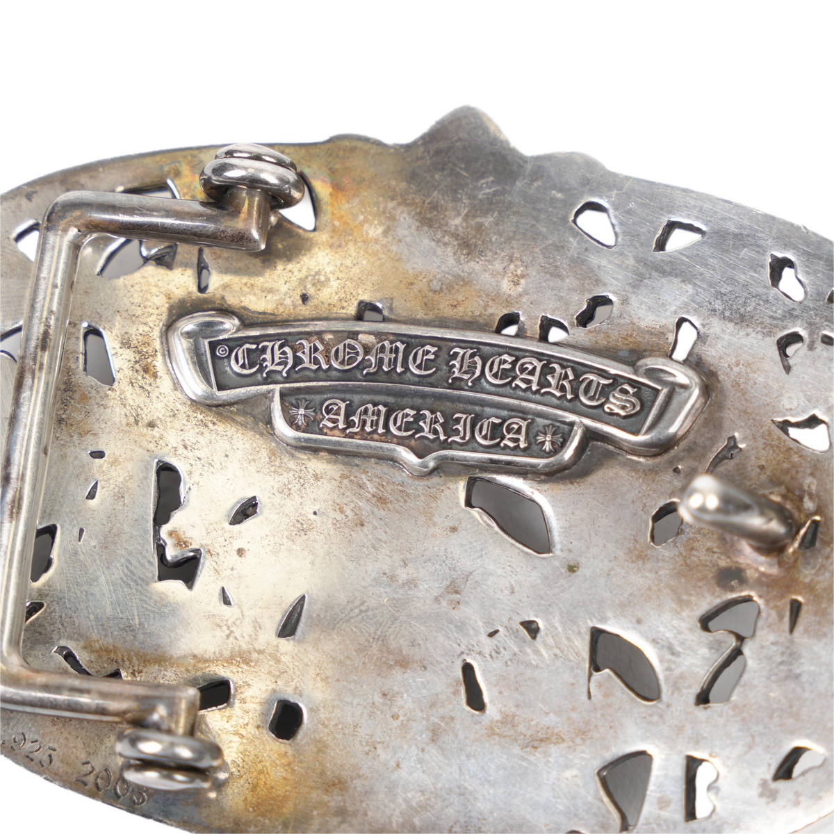 CHROME HEARTS 1.5" CEMETERY BELT BUCKLE