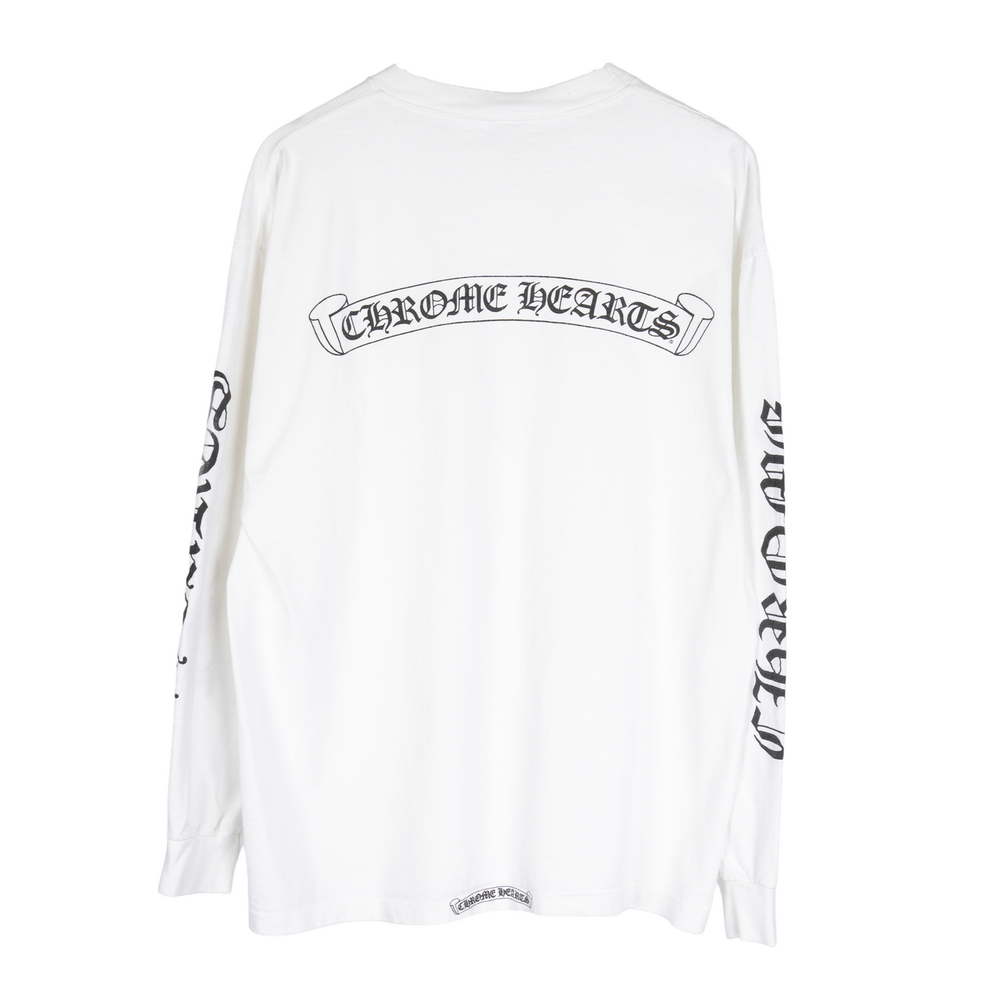 CHROME HEARTS VINTAGE WHITE SCROLL LONG SLEEVE