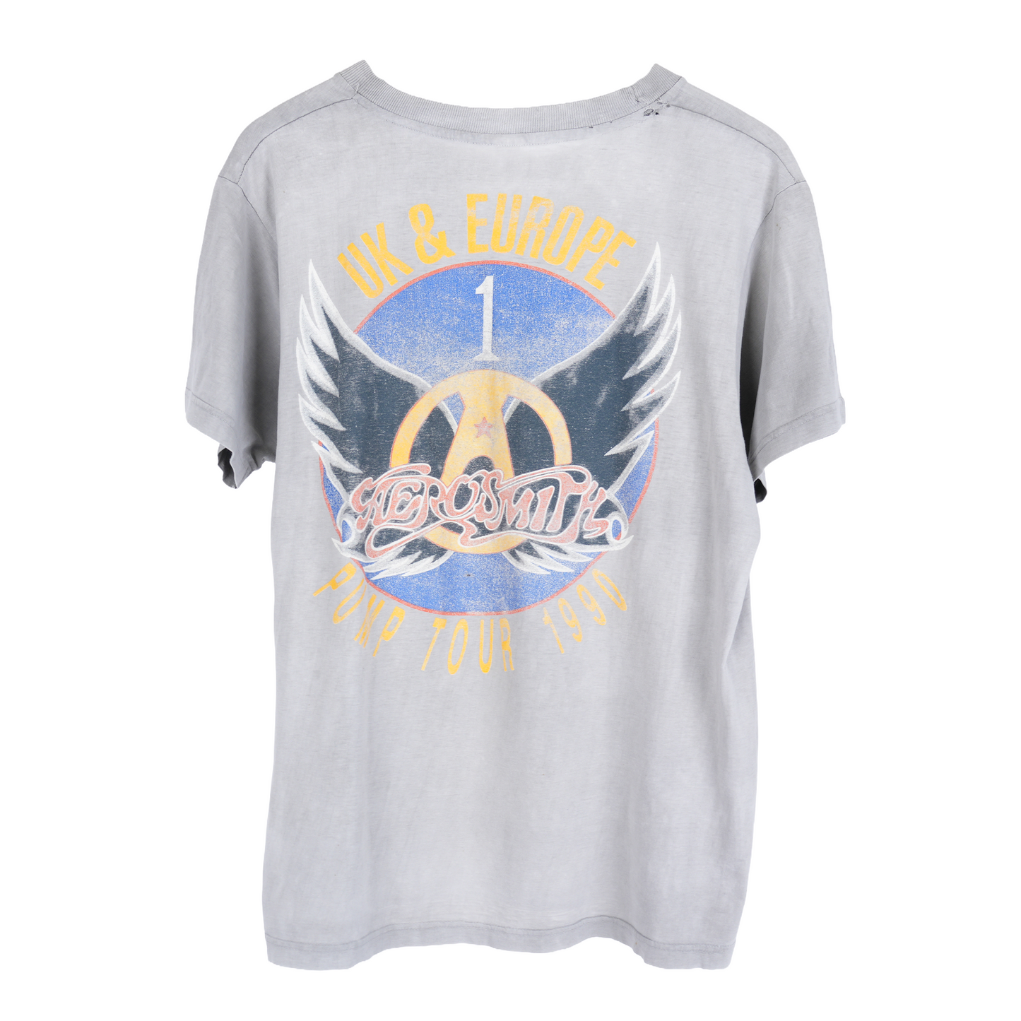 VINTAGE 90'S FADED AEROSMITH PUMP TOUR BAND TEE