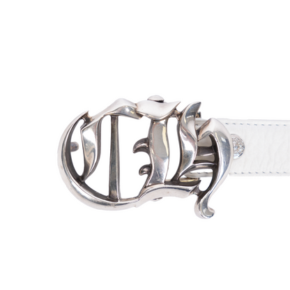CHROME HEARTS 1 INCH CH BUCKLE WITH WHITE STRAP
