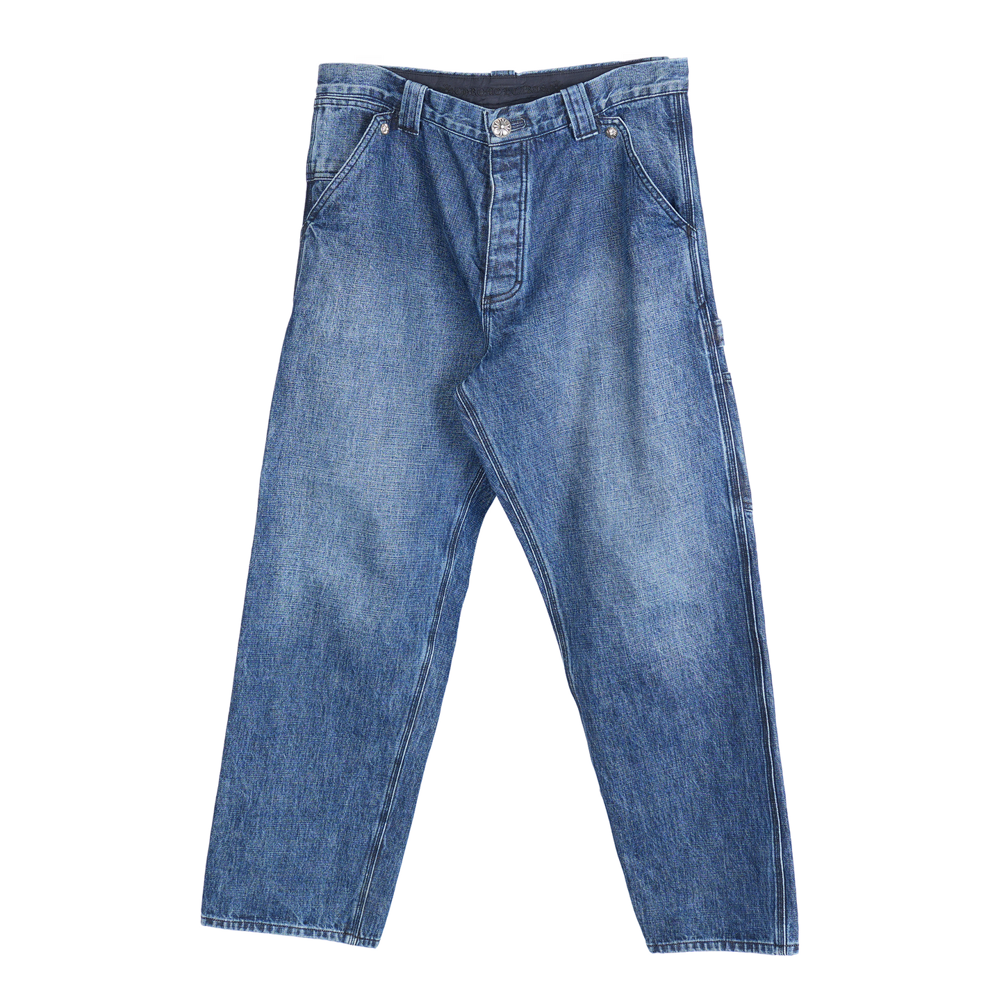 CHROME HEARTS BLUE TURBO DIESEL BAGGY JEANS