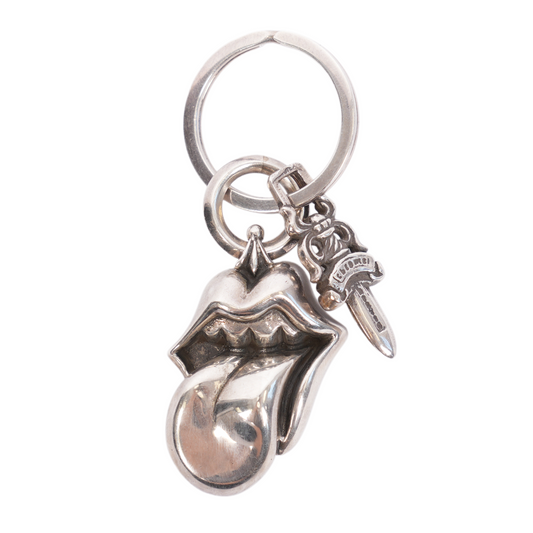 CHROME HEARTS ROLLING STONES DAGGER KEY CHAIN