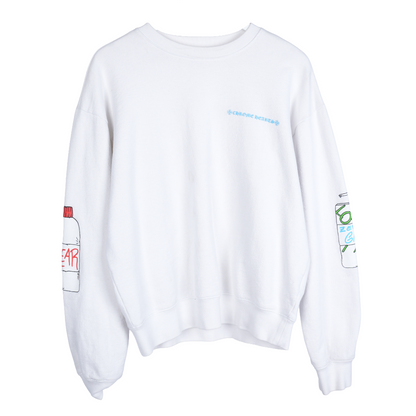 Matty Boy RetroCycle White Crewneck