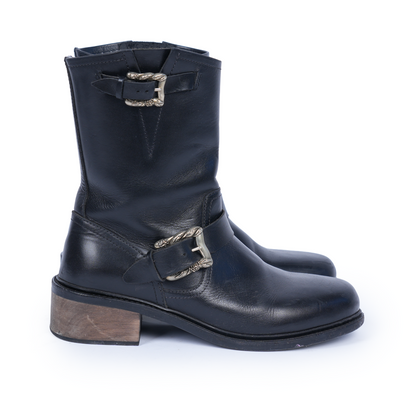 ERD DOUBLE BUCKLE ENGINEER BOOTS