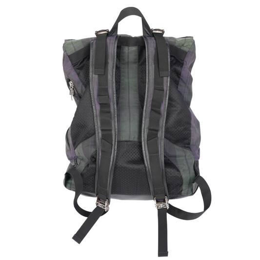 CHROME HEARTS CROSS PATCH PLAID GUNSLINGER MOTO BACKPACK