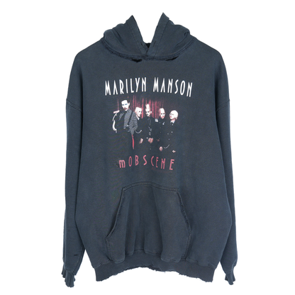 MARYLIN MANSON BLACK THRASHED HOODIE