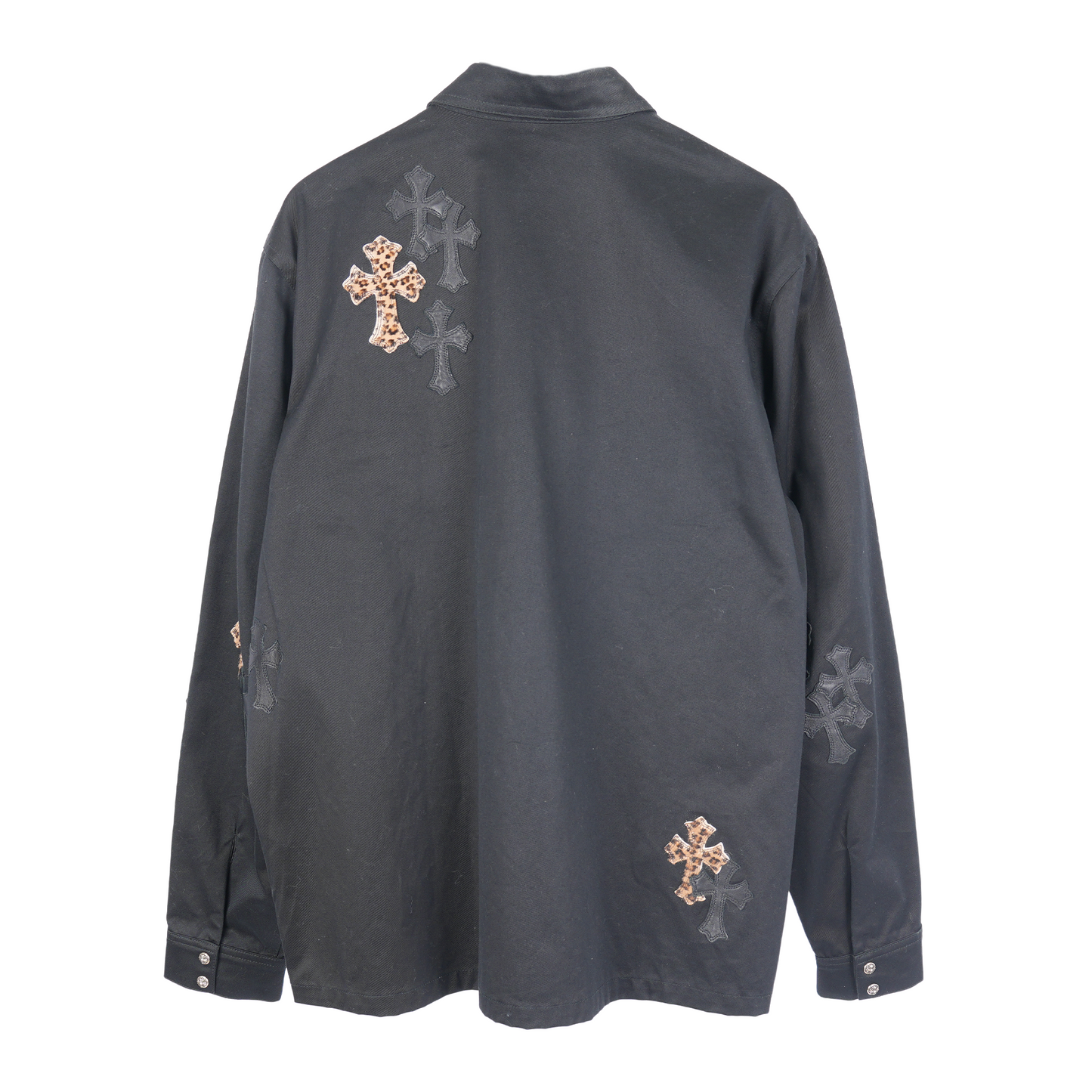 CHROME HEARTS CHEETAH PATCH WORK JACKET