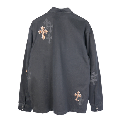 CHROME HEARTS CHEETAH PATCH WORK JACKET
