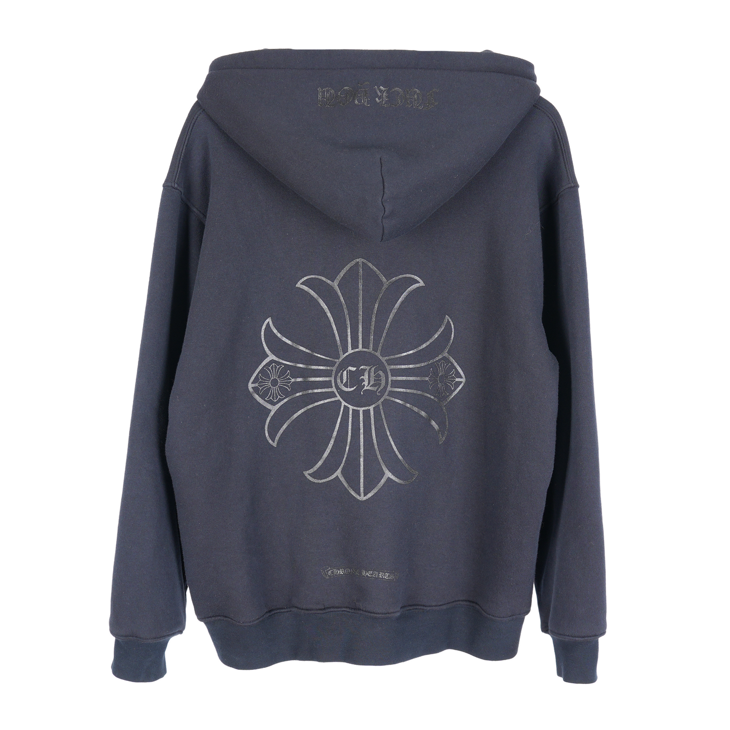 CHROME HEARTS VINTAGE PLUS CROSS THERMAL ZIP UP HOODIE