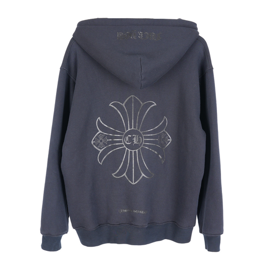 CHROME HEARTS VINTAGE PLUS CROSS THERMAL ZIP UP HOODIE