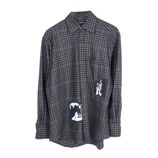 ERD AW 23 BROWN ASSEMBLAGE FLANNEL