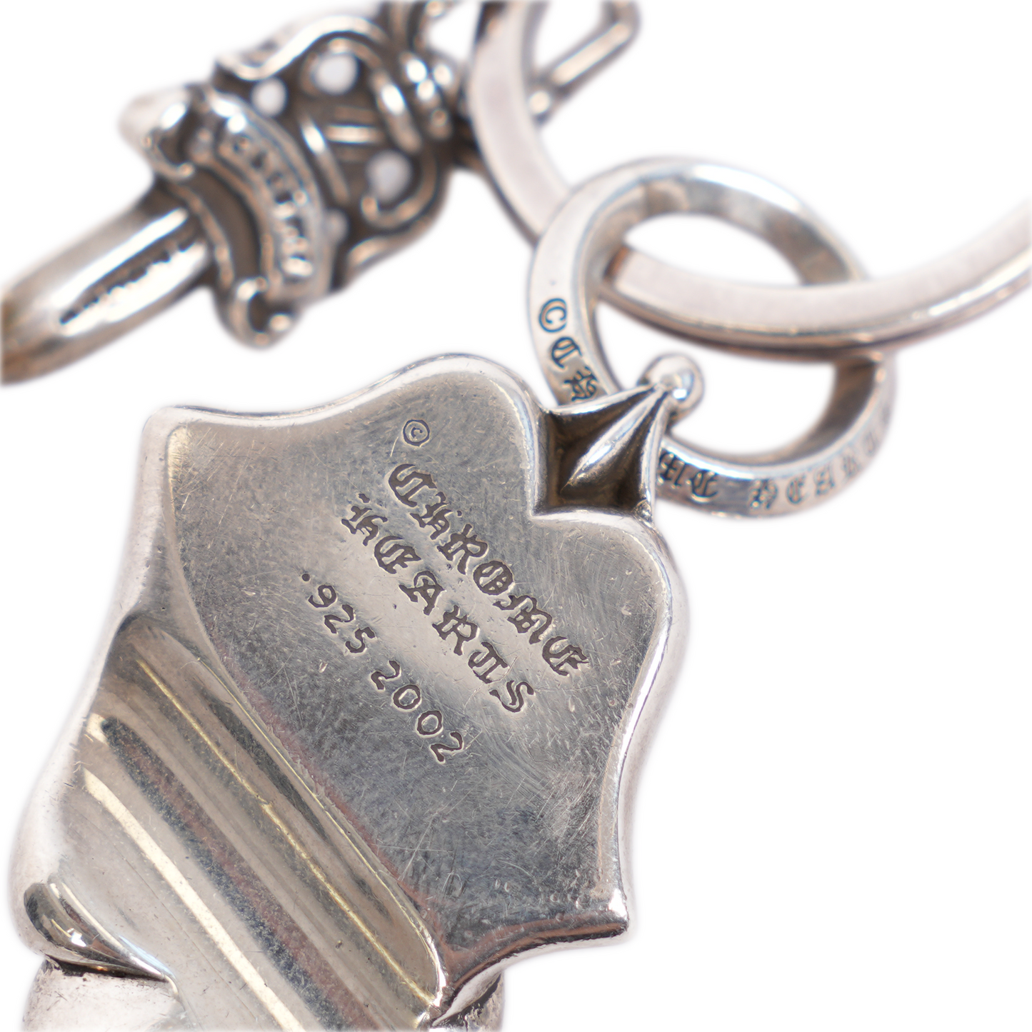 CHROME HEARTS ROLLING STONES DAGGER KEY CHAIN