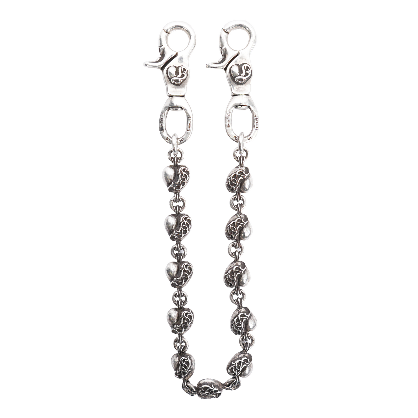 CHROME HEARTS DOUBLE LOBSTER HEART WALLET CHAIN
