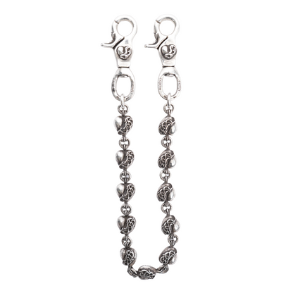 CHROME HEARTS DOUBLE LOBSTER HEART WALLET CHAIN