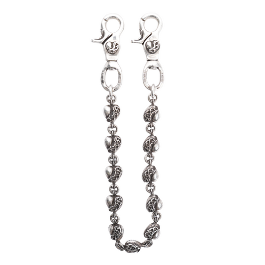 CHROME HEARTS DOUBLE LOBSTER HEART WALLET CHAIN