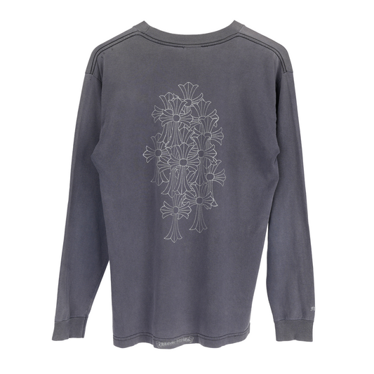 CHROME HEARTS VINTAGE 90'S CEMETERY HORSESHOE POCKET LONG SLEEVE TEE