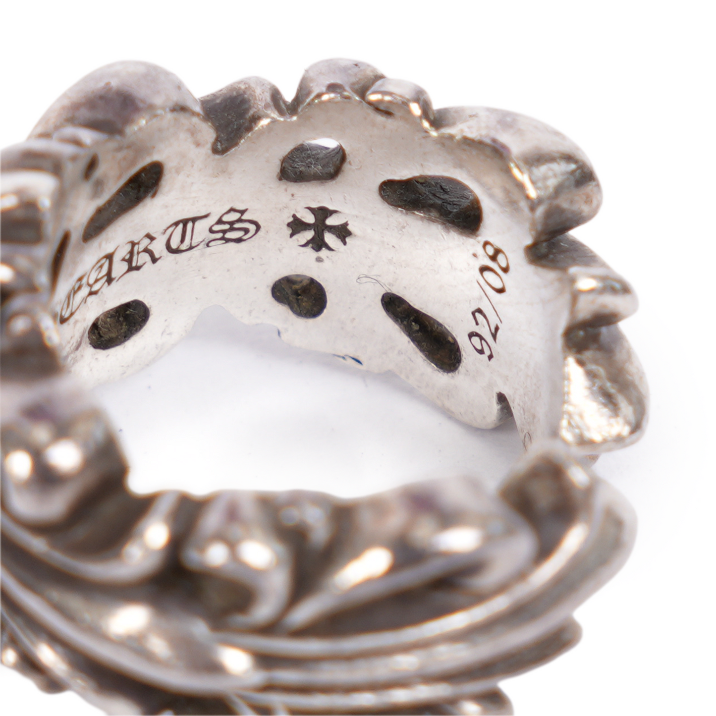CHROME HEARTS DOUBLE FLORAL RING