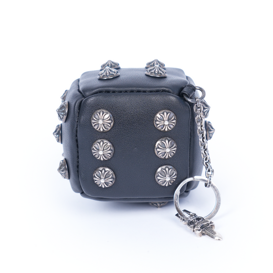CHROME HEARTS LEATHER XL DICE KEYCHAIN