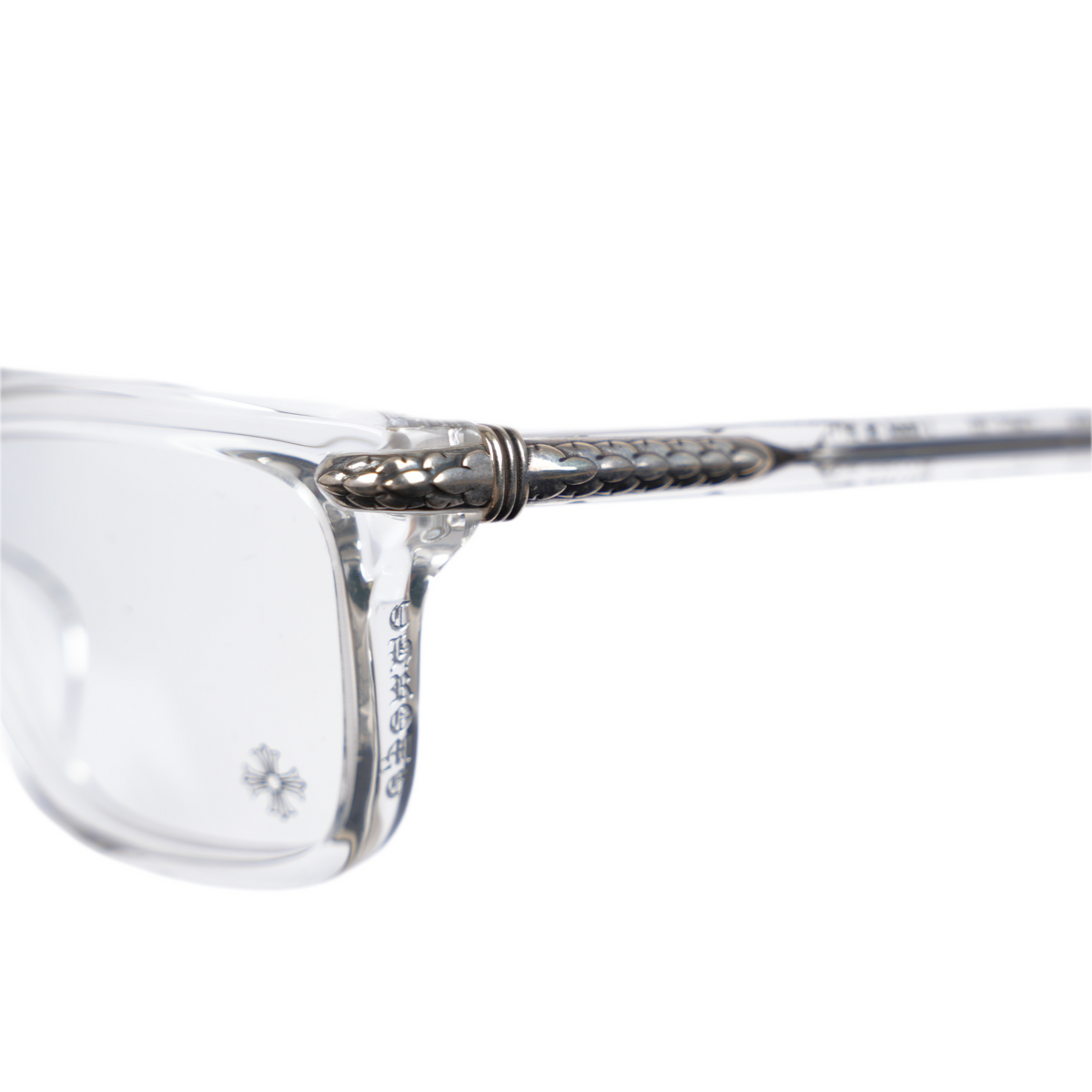 CHROME HEARTS CLEAR FRAME LITTLE DINGER GLASSES