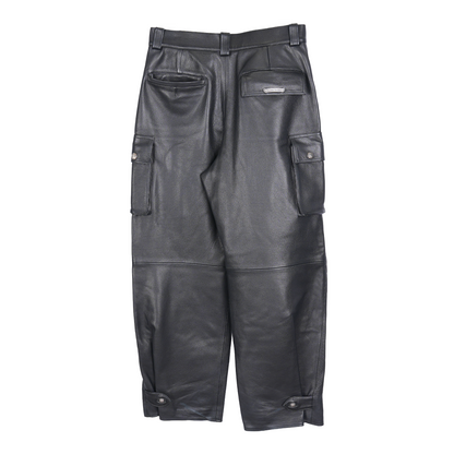 CHROME HEARTS ARTICULATE LEATHER CARGO PANTS
