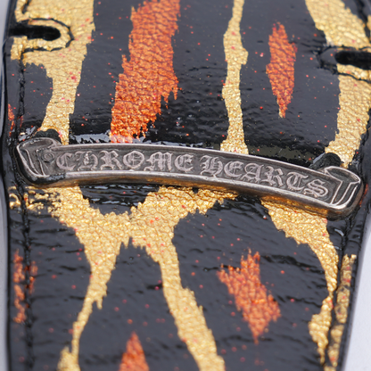 1/1 CHEETAH SPIKED GUITAR STRAP