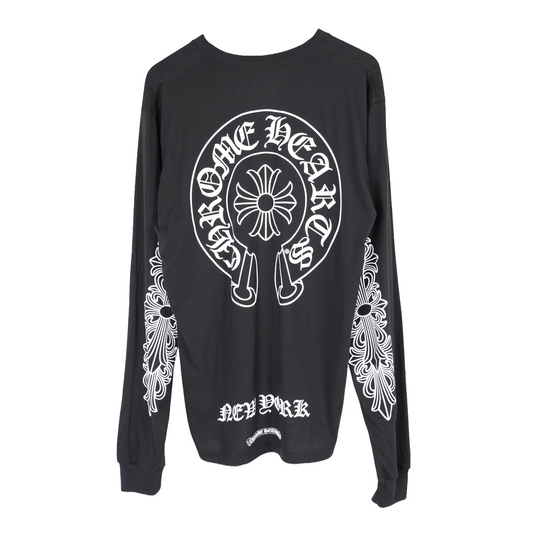 CHROME HEARTS NEW YORK EXCLUSIVE HORSESHOE LOGO POCKET LONG SLEEVE