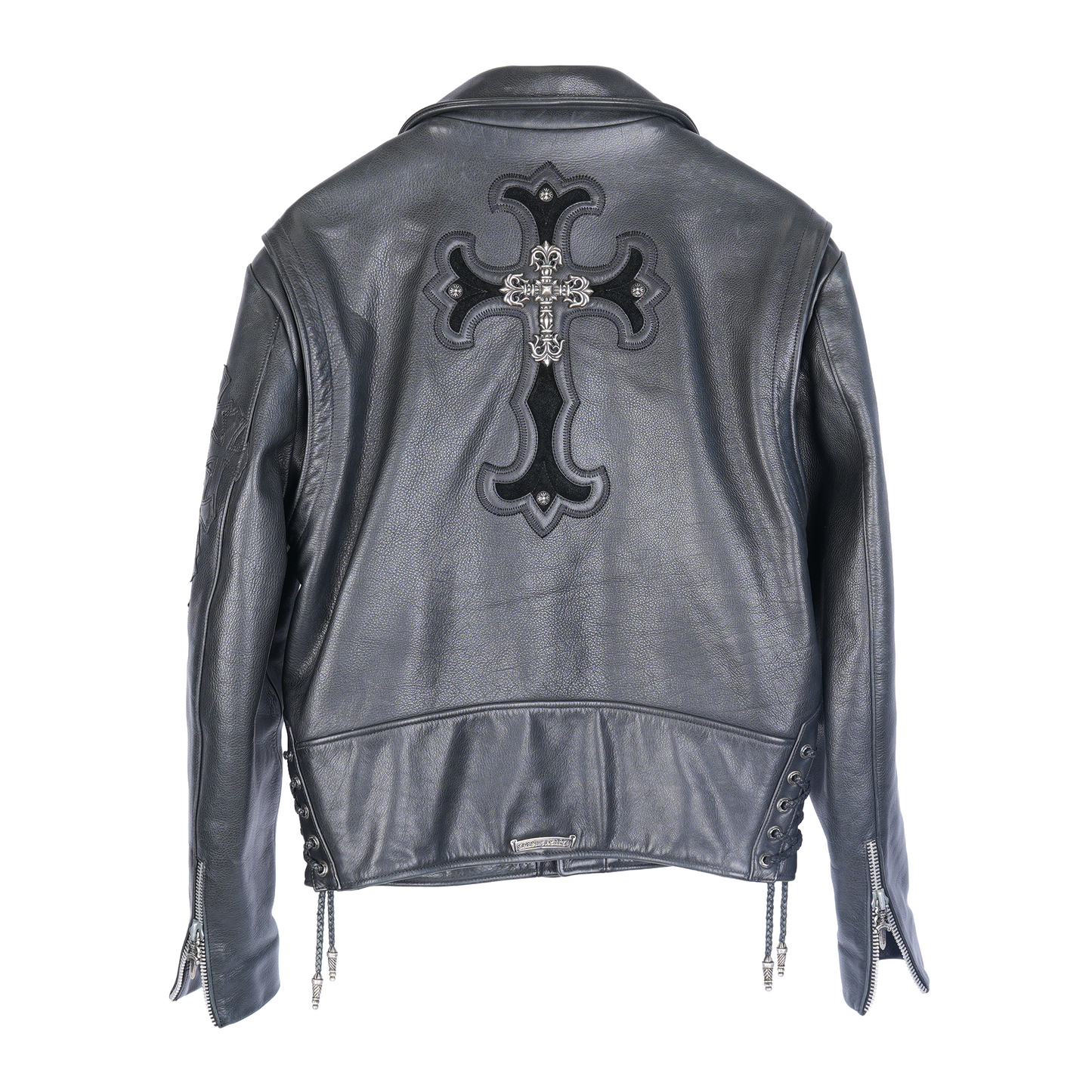 CHROME HEART FILIGREE LEATHER JACKET