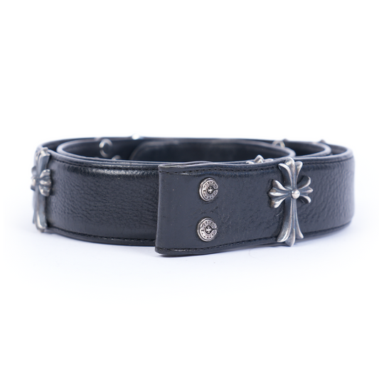 CHROME HEARTS CROSS STUDDED BELT STRAP