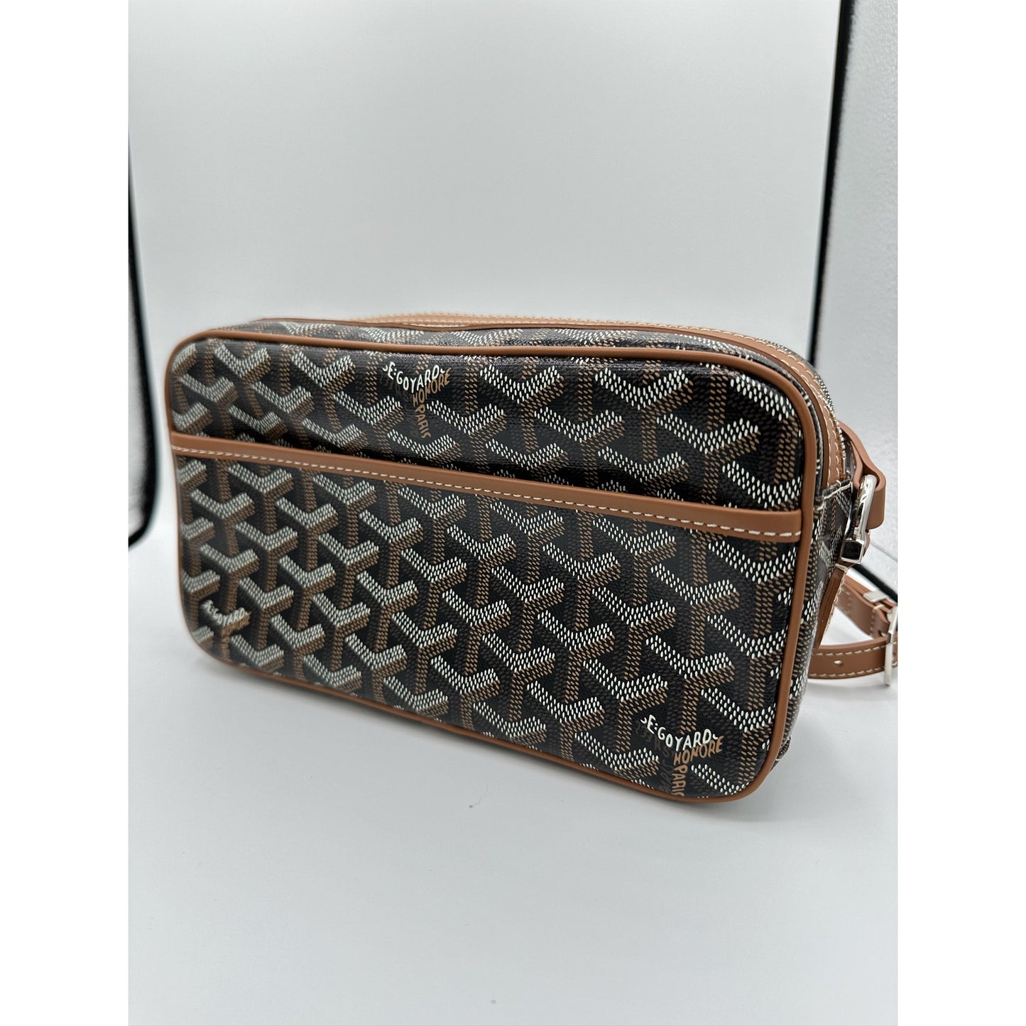 GOYARD CAP VERT CAMERA BAG TAN